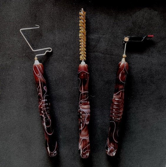 Set van 3 ergonomische vliegbind gereedschap (Fantasy Bruin, Ophalen, Nieuw, Complete set