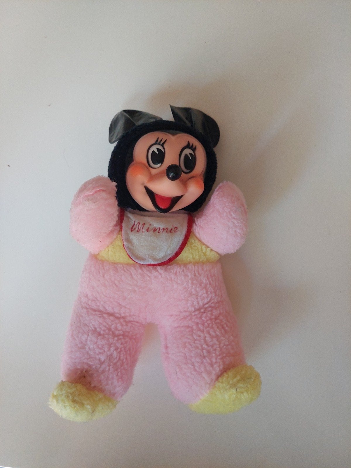 Vintage Minnie Mouse Knuffel Jaren '60 - Roze Pluche, Ophalen of Verzenden