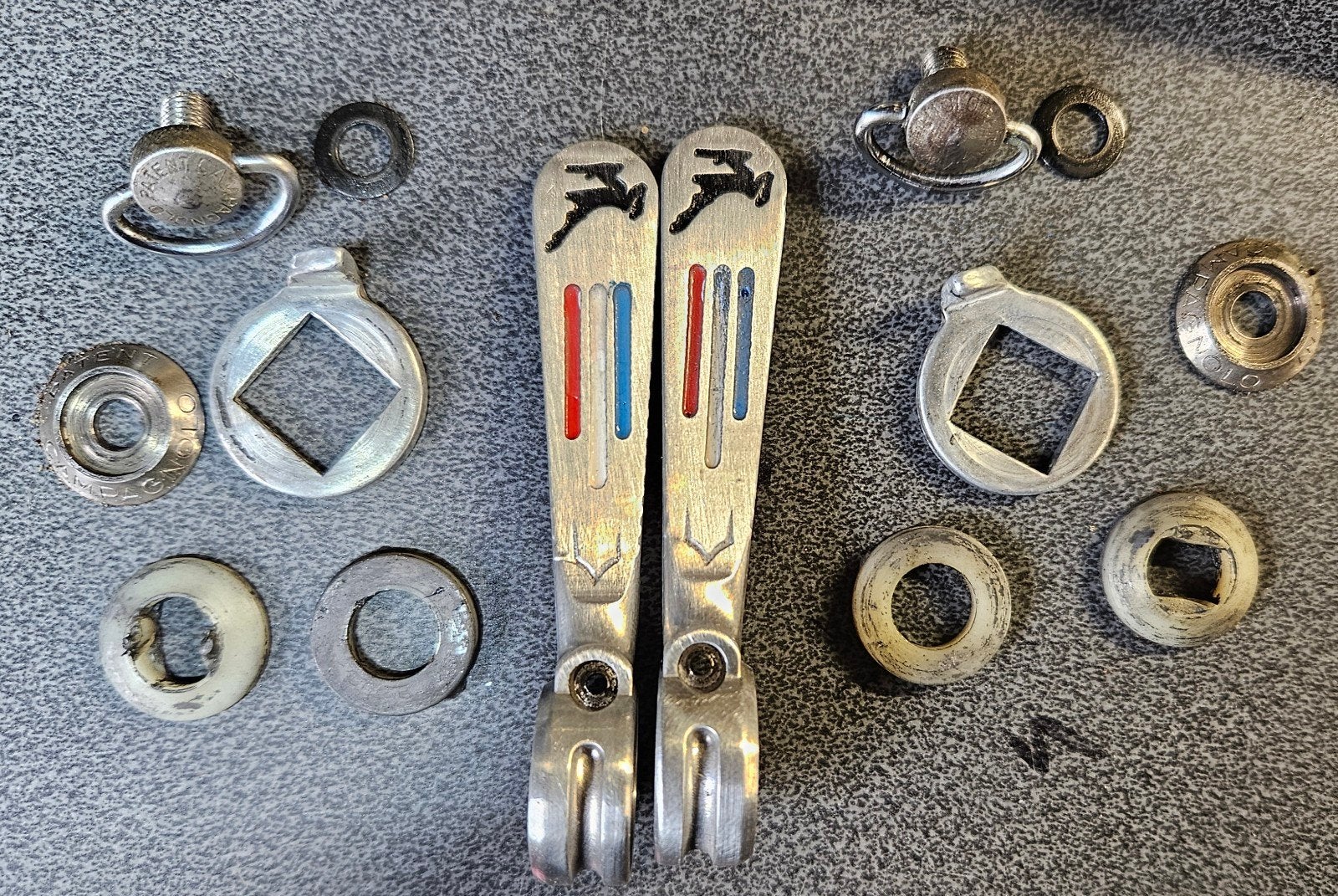 campagnolo buisshifters gazelle panto, Gebruikt, Overige typen, Ophalen of Verzenden, Campagnolo Record