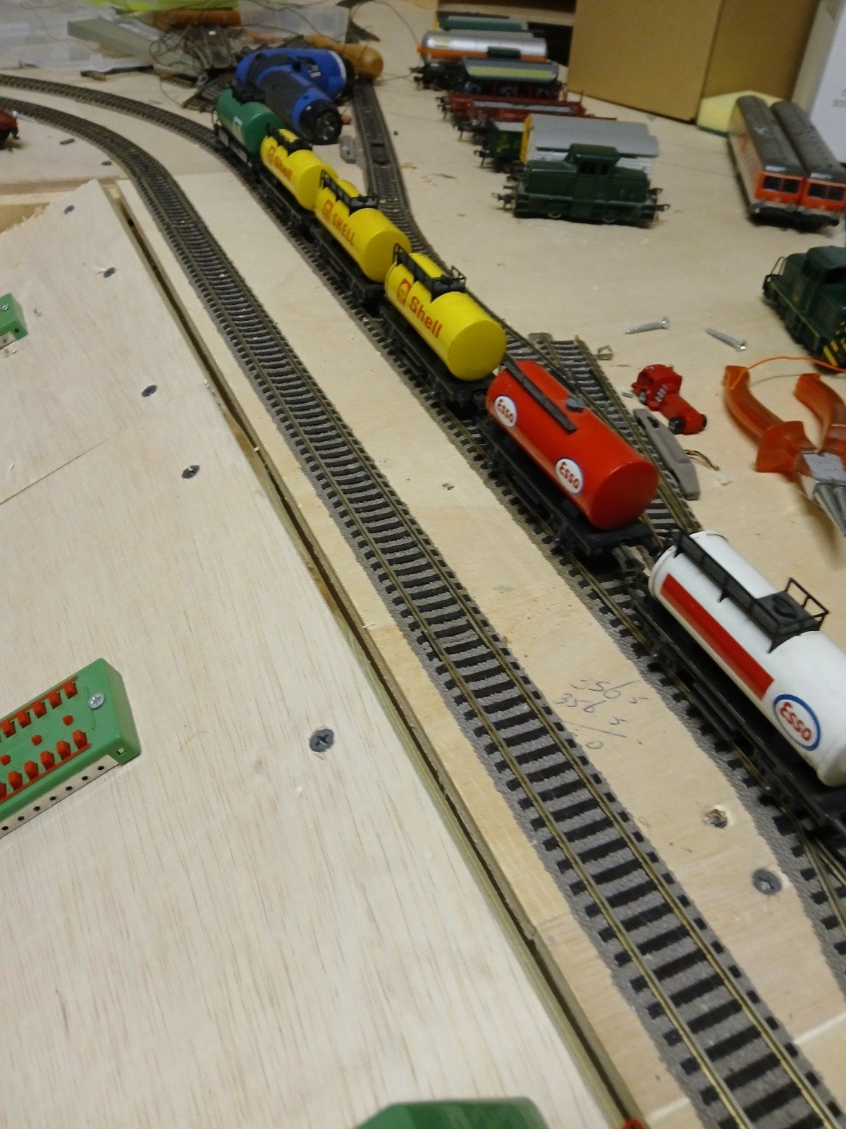 H0 Fleischmann 6 ketelwagens, Ophalen of Verzenden, Gebruikt, Wagon, Fleischmann