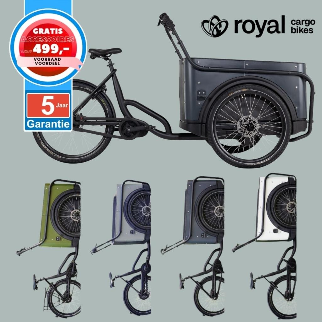 Royal Cargo Bike elektrische bakfiets Nederlandse bakfietsen, Fietsen en Brommers, Fietsen | Bakfietsen, Overige merken, 4 kinderen of meer