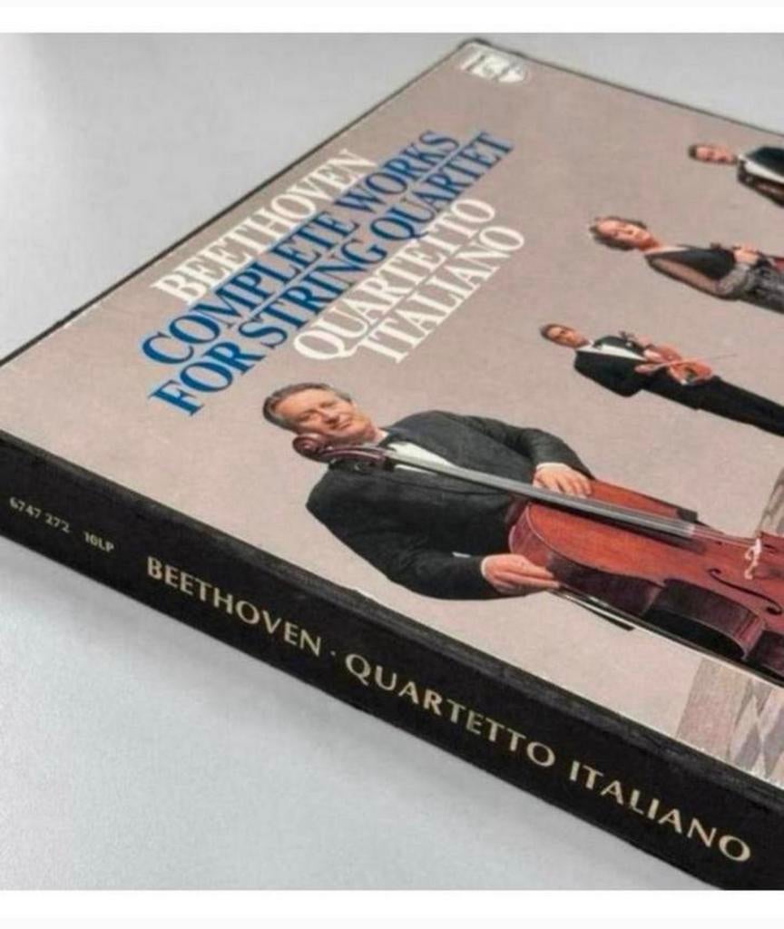 QUARTETTO ITALIANO BEETHOVEN 10-Vinyl string quartets BOXSET, Beschermende buitenhoes, Ophalen of Verzenden, Zo goed als nieuw