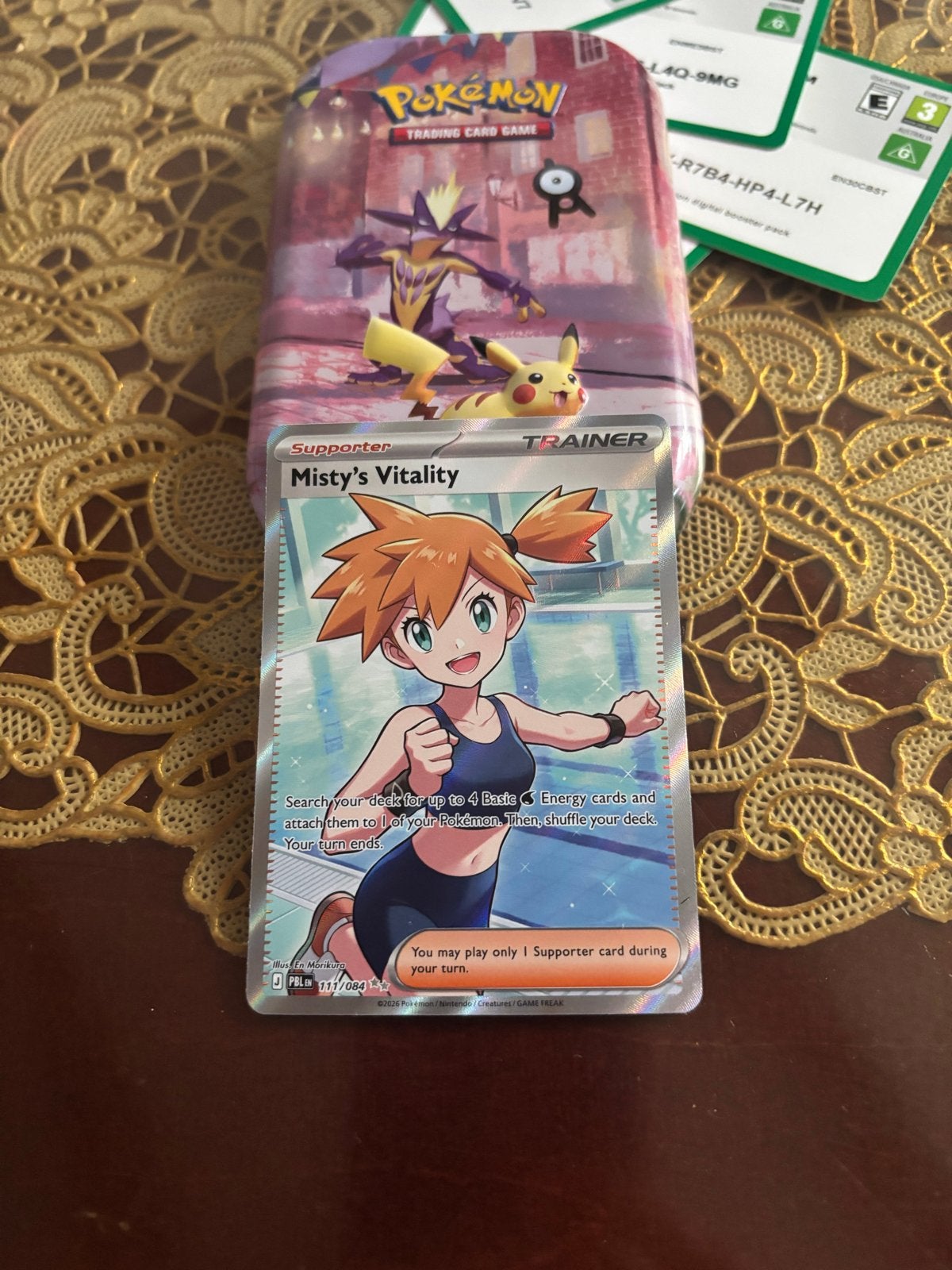 Misty's Vitality kaart -  111/084 (Packfresh), Ophalen of Verzenden, Nieuw, Losse kaart
