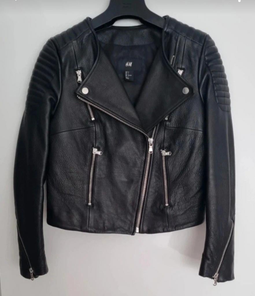 Bikerjack  echt leer maat xs, H&M, Zwart, Nieuw, Ophalen of Verzenden