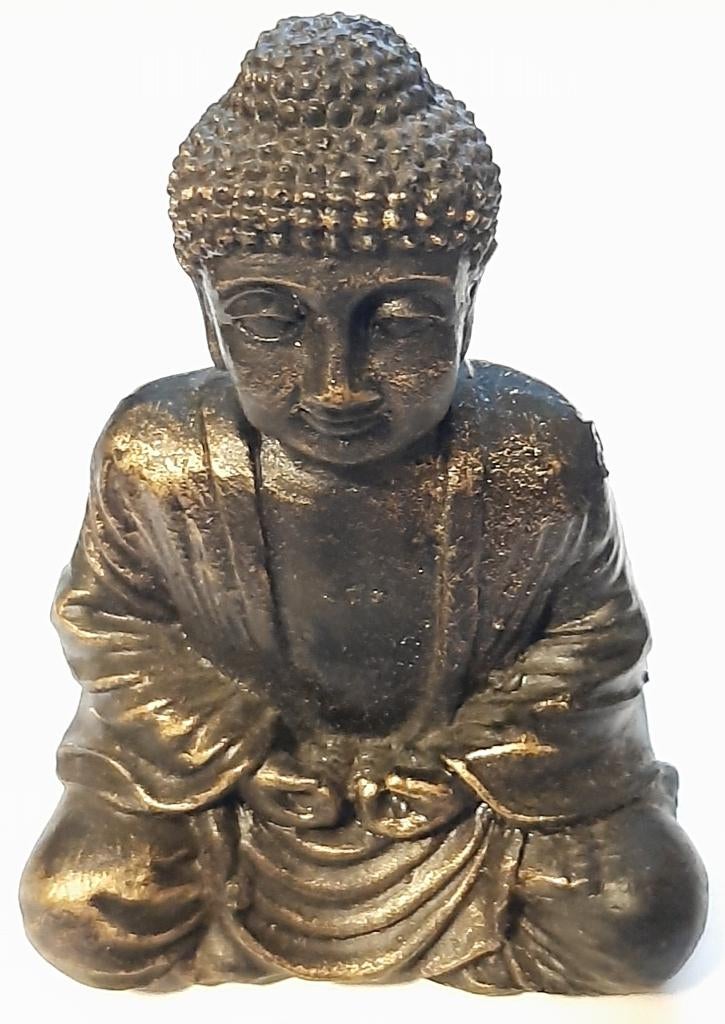☸️Vintage: Boeddhabeeld - Gyan mudra🏷️€10,-, Ophalen of Verzenden, Gebruikt