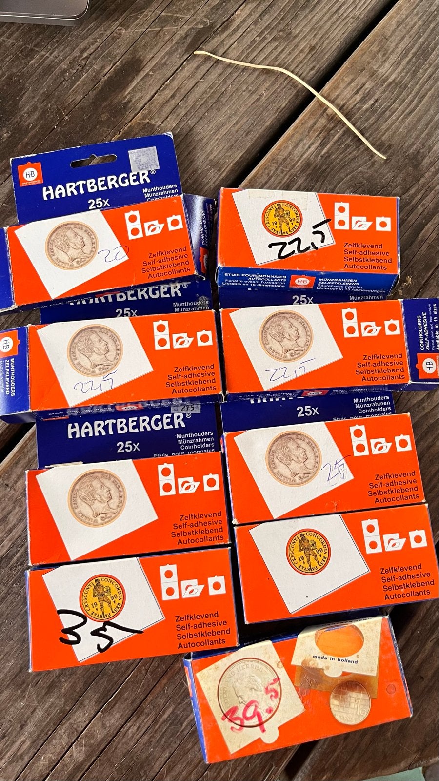 Hartberger Munthouders - Zelfklevend, Postzegels en Munten, Ophalen, Verzamelmap