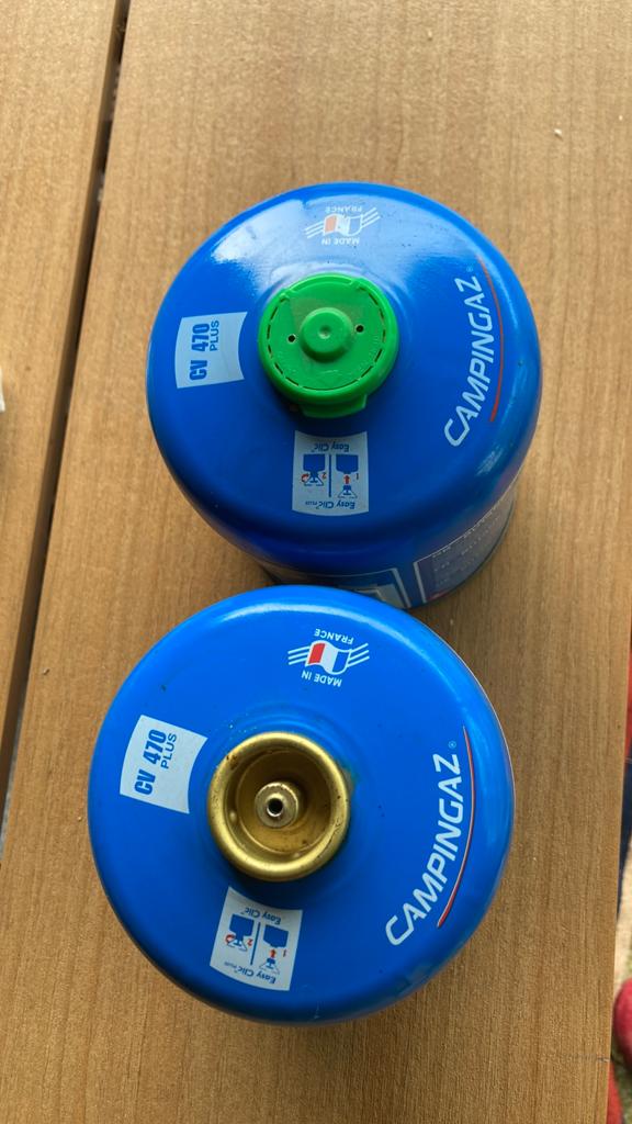 Twee nieuwe gasflesjes, Ophalen, Nieuw