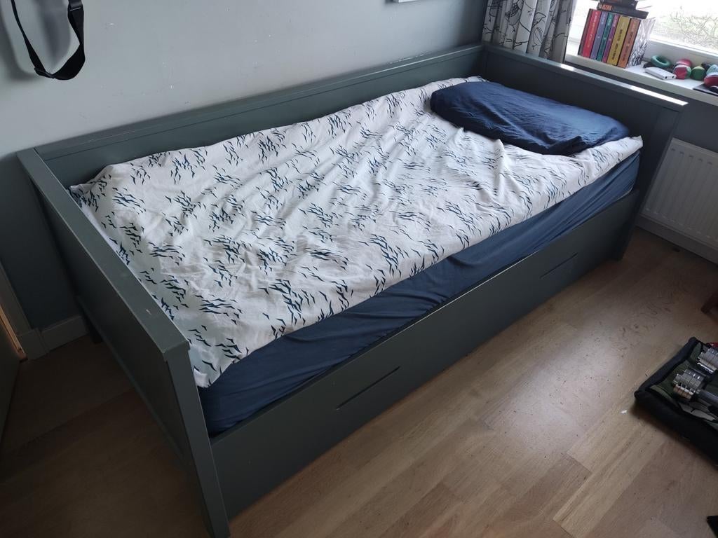 WOOOD bedbank Nikki (hxbxl) 73x100x208 cm, Ophalen, Gebruikt, 90 cm, Eenpersoons