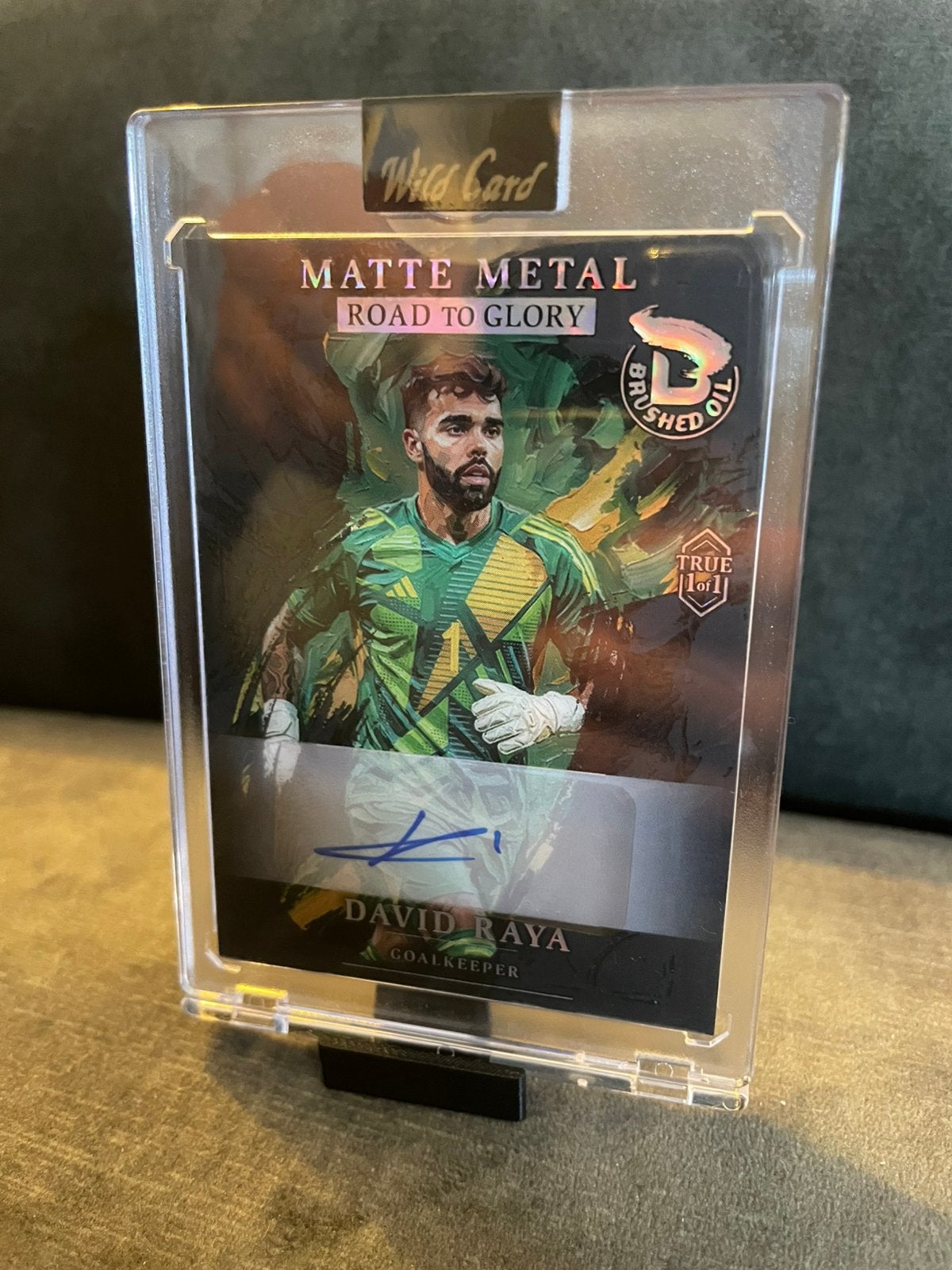David Raya TRUE 1/1 AUTO – Wild Card Matte Metal 2026, Verzenden, Nieuw, Plaatje