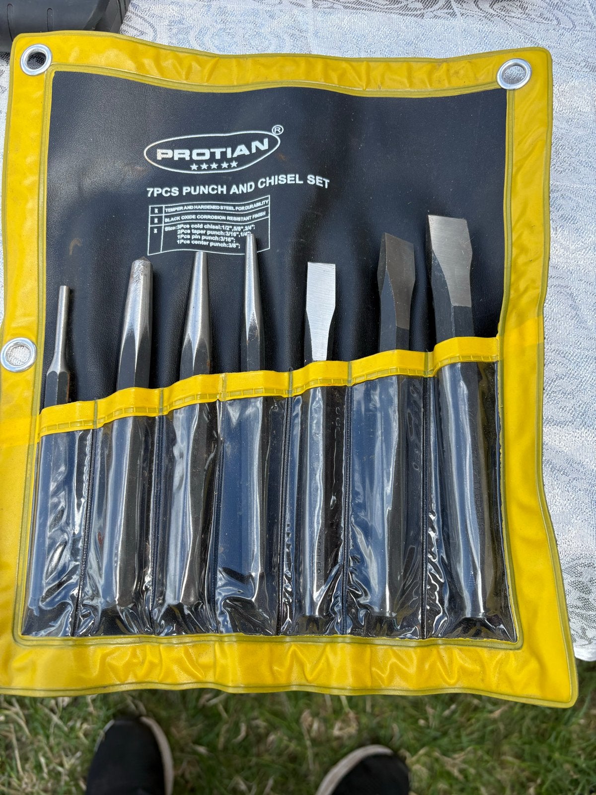 Te koop PROTIAN 7-delige Pons- en Beitelset, Ophalen of Verzenden, Zo goed als nieuw