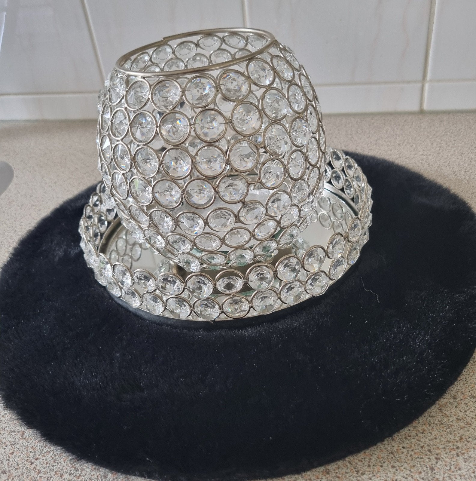 waxine houder van glas, Ophalen of Verzenden, Glas