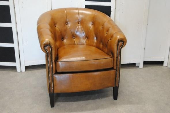 schapenleren fauteuil, Huis en Inrichting, Fauteuils, Nieuw, Leer, 75 tot 100 cm, 75 tot 100 cm, Ophalen