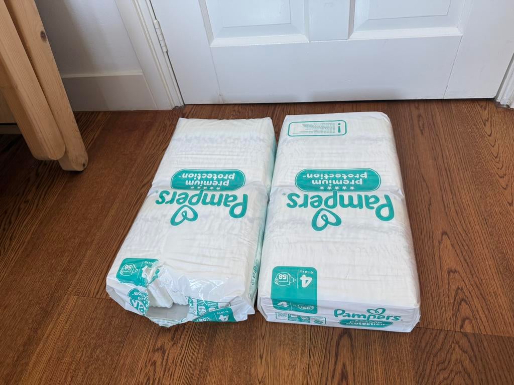 Luiers pampers premium protection maat 4 116 stuks, Ophalen, Nieuw, Jongetje of Meisje