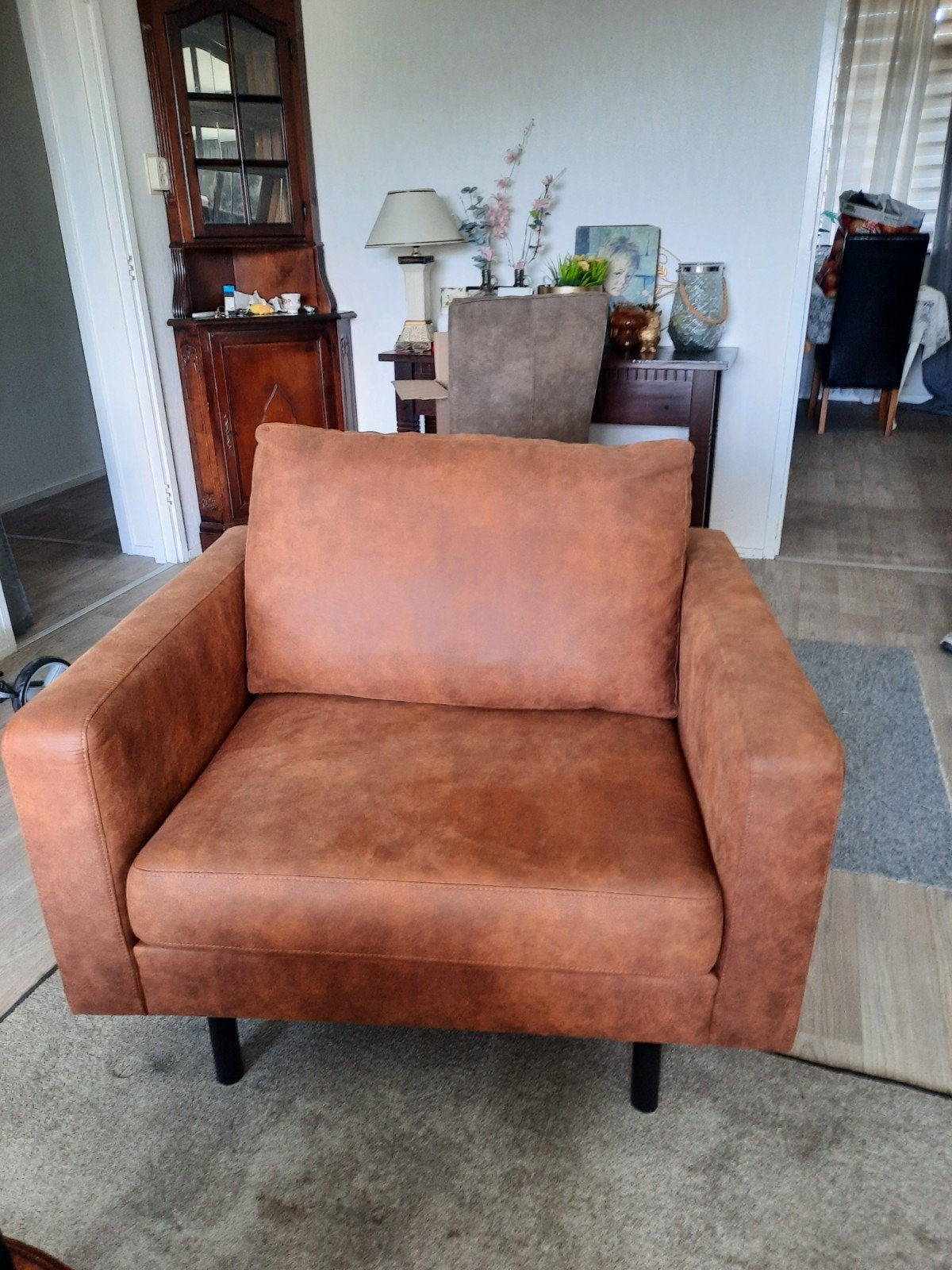 Loveseat stoel, Huis en Inrichting, Ophalen of Verzenden, Zo goed als nieuw, 75 tot 100 cm