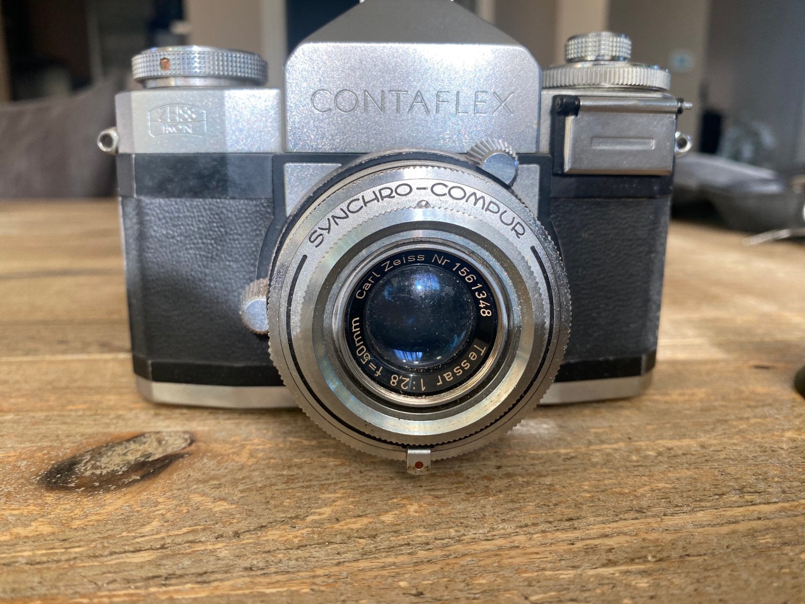 Zeiss ikon contaflex met carl zeiss lens, Ophalen of Verzenden, Gebruikt, Compact, Overige Merken
