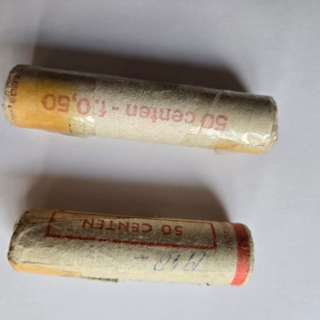 Partij Munten: 2x Bankrol 1948, Zilver Antillen & Wereldgeld, Ophalen of Verzenden, Nederland, Munten