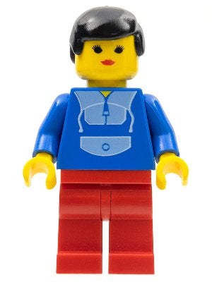 LEGO City par048 Jogging Suit - Red Legs, Black Male Hair, Kinderen en Baby's, Lego, Ophalen of Verzenden, Minifiguur, City