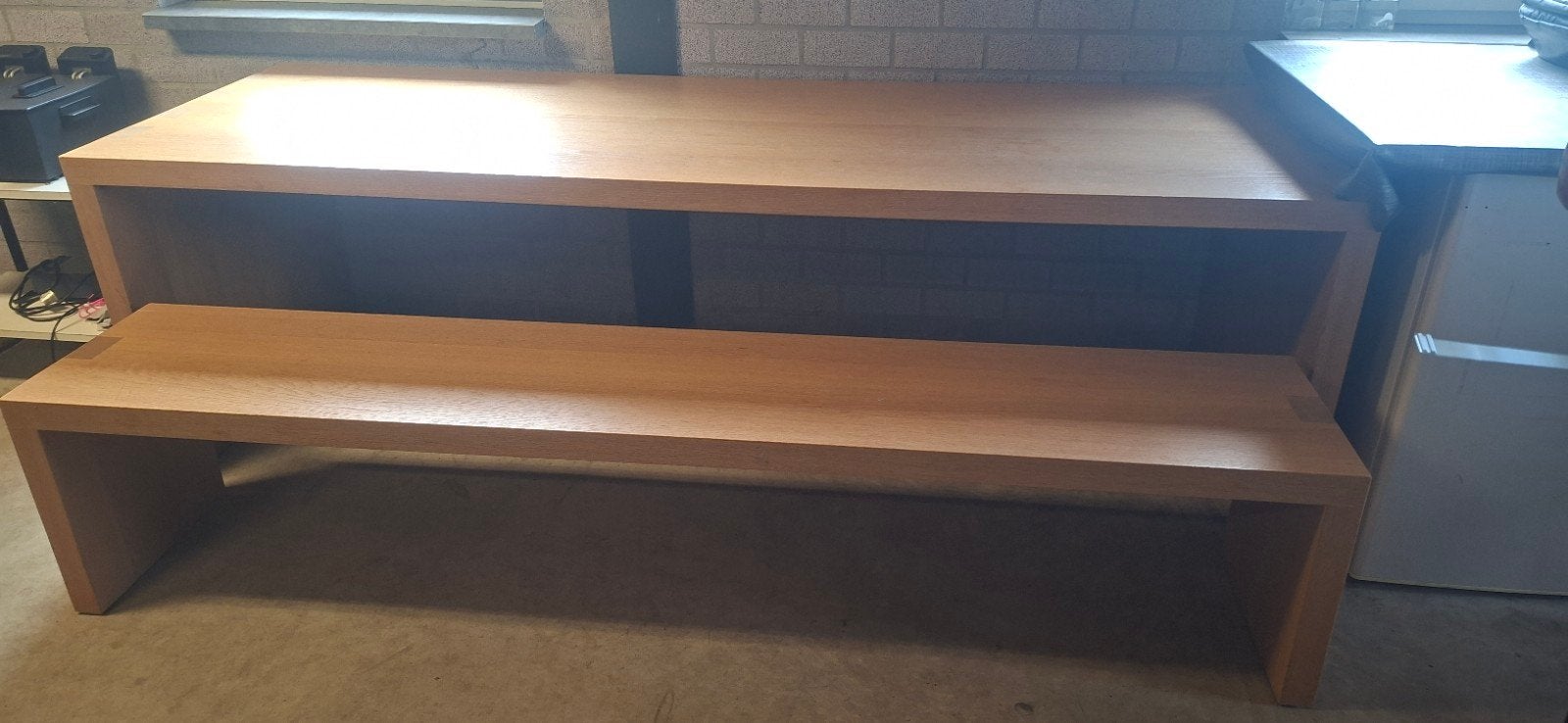 Zware gebruikte tafel 240x80x74 cm, Ophalen, Gebruikt, 200 cm of meer, 50 tot 100 cm