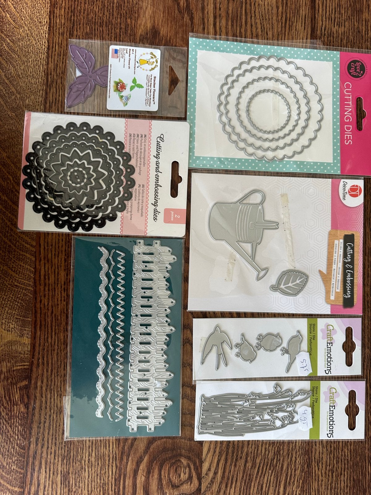 Diverse snijmallen en embossing dies voor knutselen, Zilver, Gereedschap of Toebehoren, Zo goed als nieuw, Overige merken