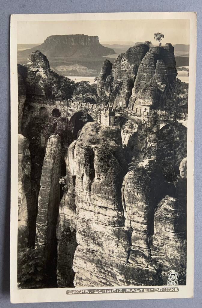 Sachs, -Schweiz, Bastei- Brucke, Ophalen of Verzenden, Ongelopen, Duitsland