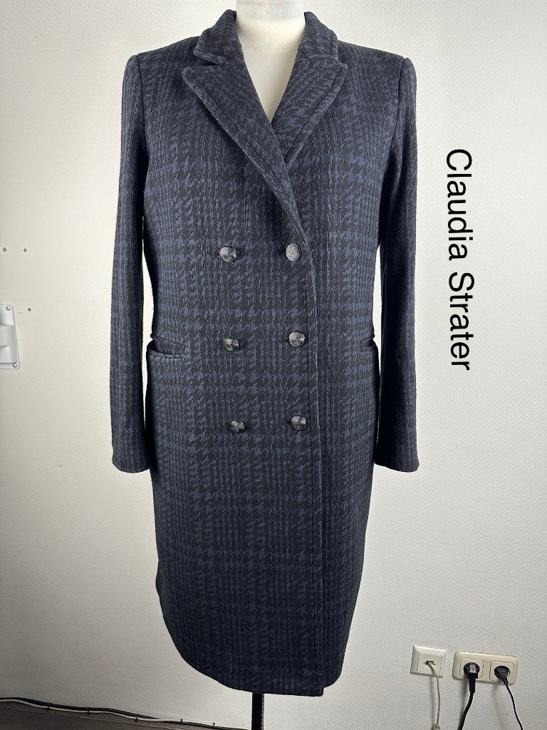 Claudia Strater Manteljas  (mt: 42) 28,2/9141, Kleding | Dames, Jassen | Winter, Blauw, Claudia Strater, Maat 42/44 (L), Ophalen of Verzenden