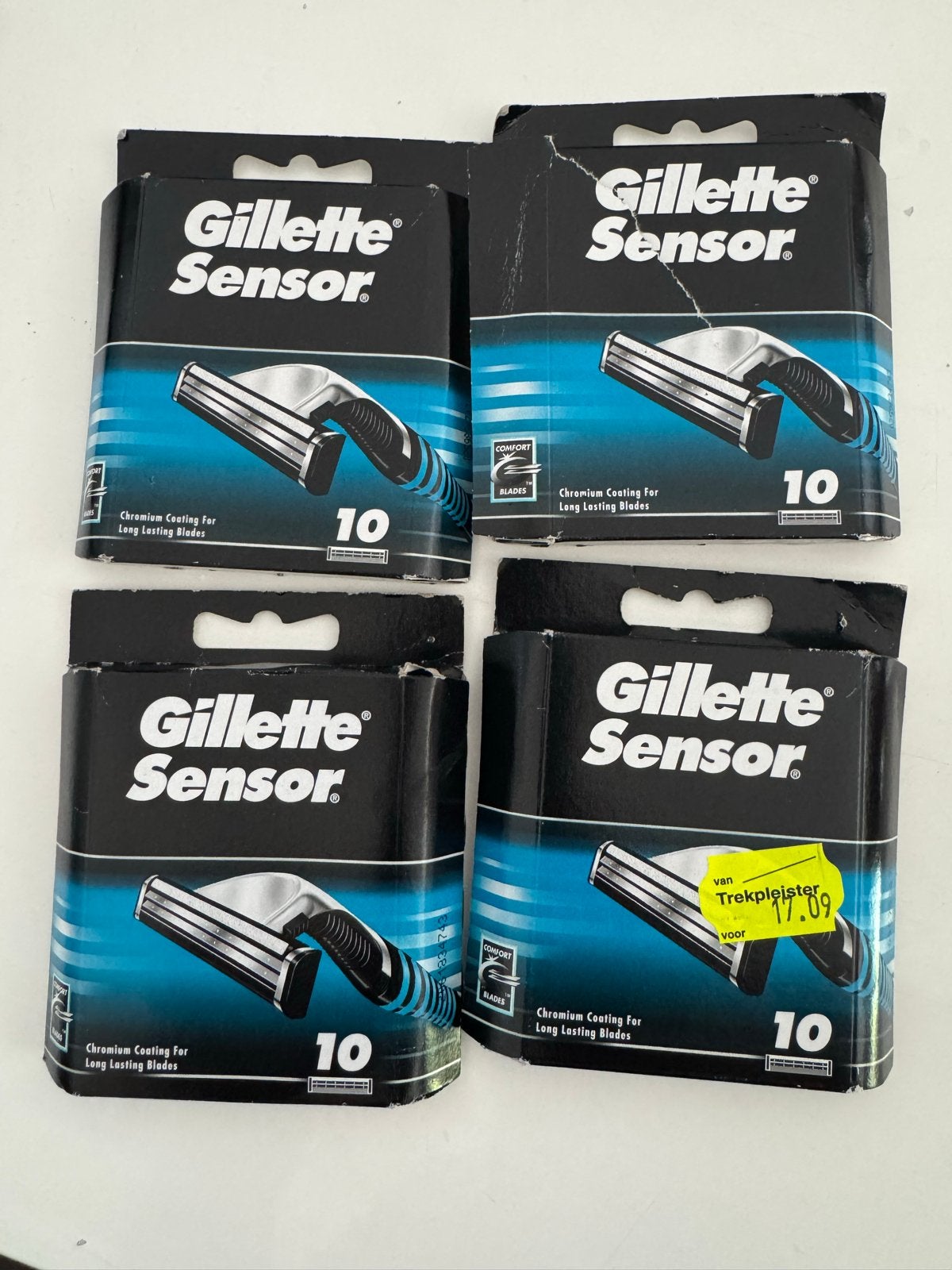 Gillette Sensor Scheermesjes - 4x10 stuks, Ophalen of Verzenden, Nieuw, Overige typen