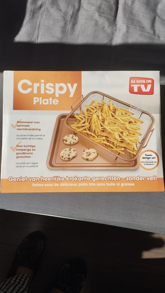Crispy Plate Airfryer Bakplaat en Mandje Set - Nieuw, Witgoed en Apparatuur, Airfryers, Ophalen, Nieuw, Airfryer