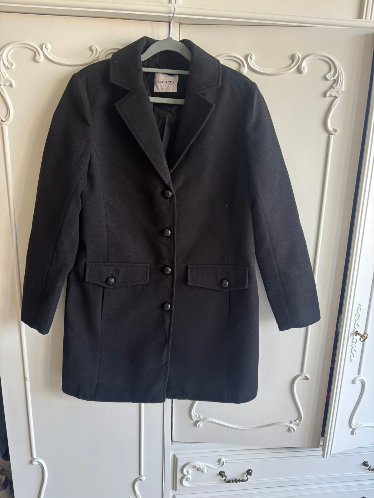 Nieuw zwart mantel jas merk Orsay maat 36, Ophalen of Verzenden, Nieuw, Maat 36 (S), Zwart