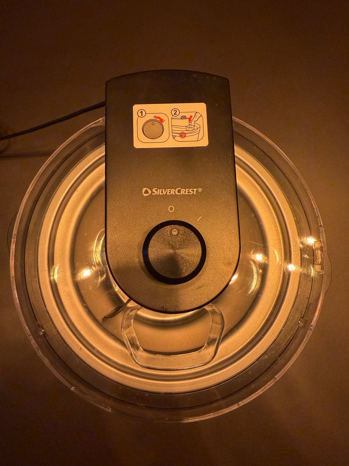 SilverCrest IJsmachine - Zelfgemaakt ijs in 30 minuten, Ophalen of Verzenden, Zo goed als nieuw, Zelfvriezend