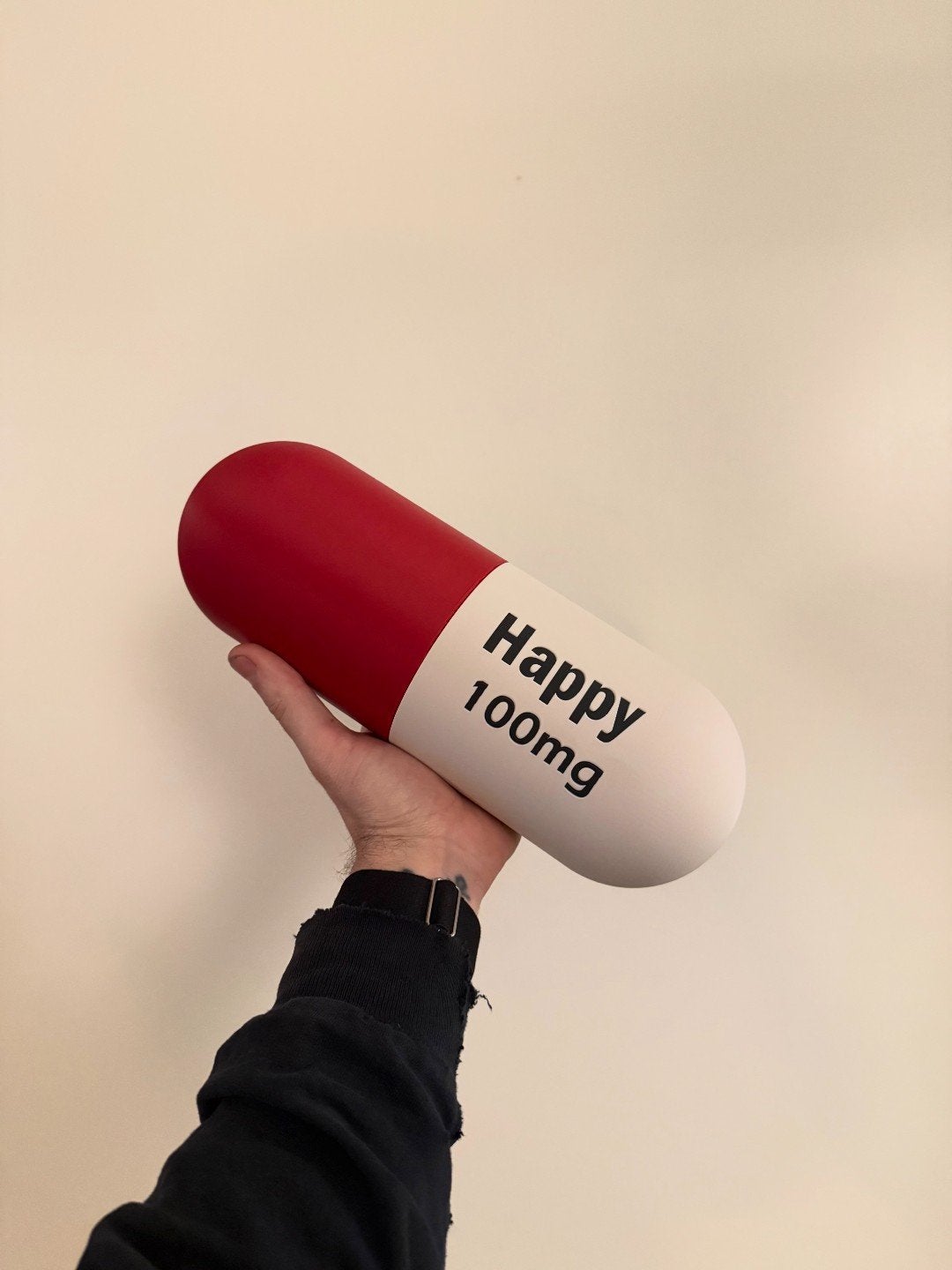Happy Pil Muurkunst - Unieke Decoratie, Meerkleurig, Nieuw, Kunststof, Ophalen of Verzenden