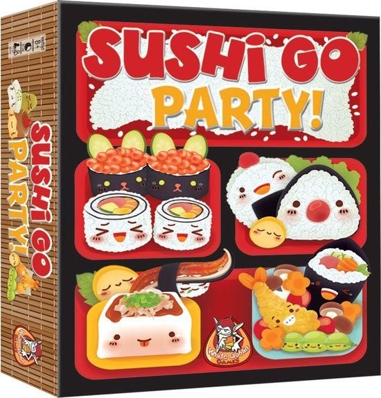Sushi Go Party !, Hobby en Vrije tijd, Gezelschapsspellen | Bordspellen, Vijf spelers of meer, Ophalen of Verzenden, Zo goed als nieuw