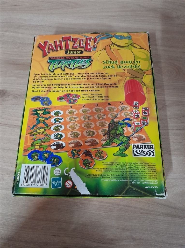 Yahtzee ninja turtles - s4743, Verzenden, Zo goed als nieuw