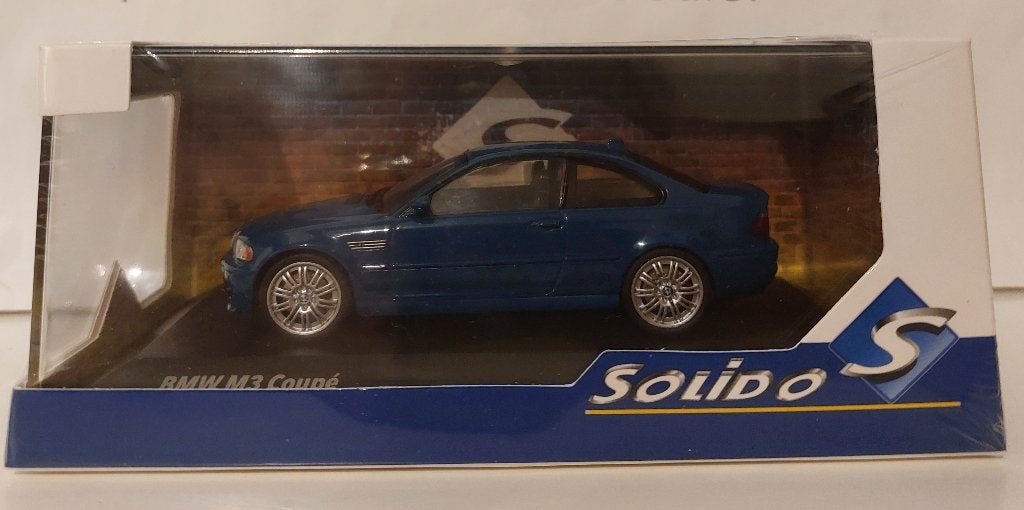 Solido 1:43 BMW M3 (E46) Coupe blauw nieuw in display, Ophalen of Verzenden, Nieuw, Auto, Solido