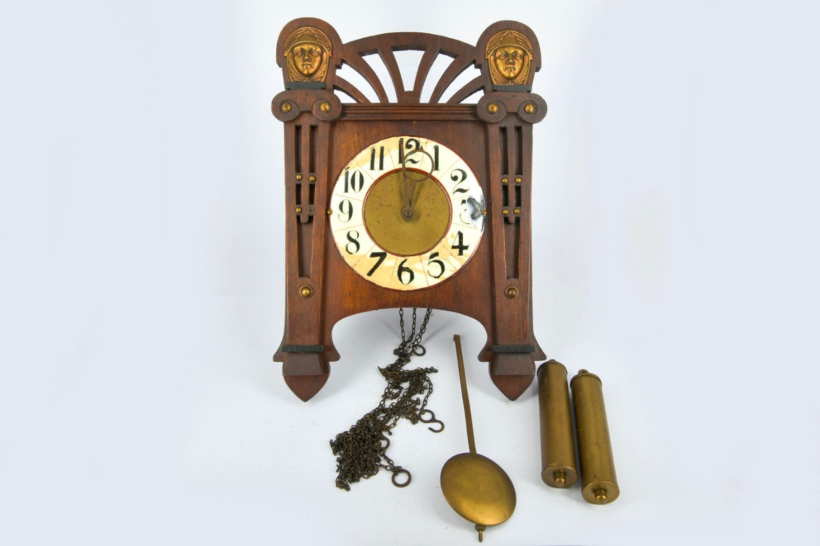 WANDKLOK  AMSTERDAMSE SCHOOL, Antiek en Kunst, Ophalen of Verzenden