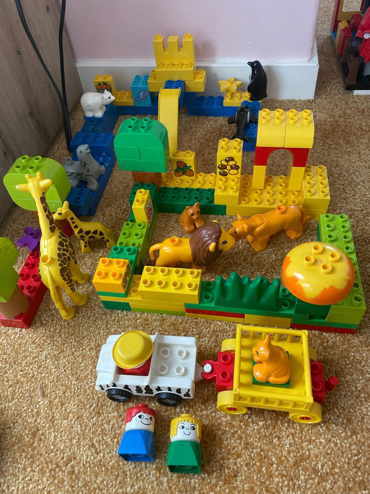 Grote set Duplo dierenpark of safari park, Verzenden, Gebruikt, Overige merken