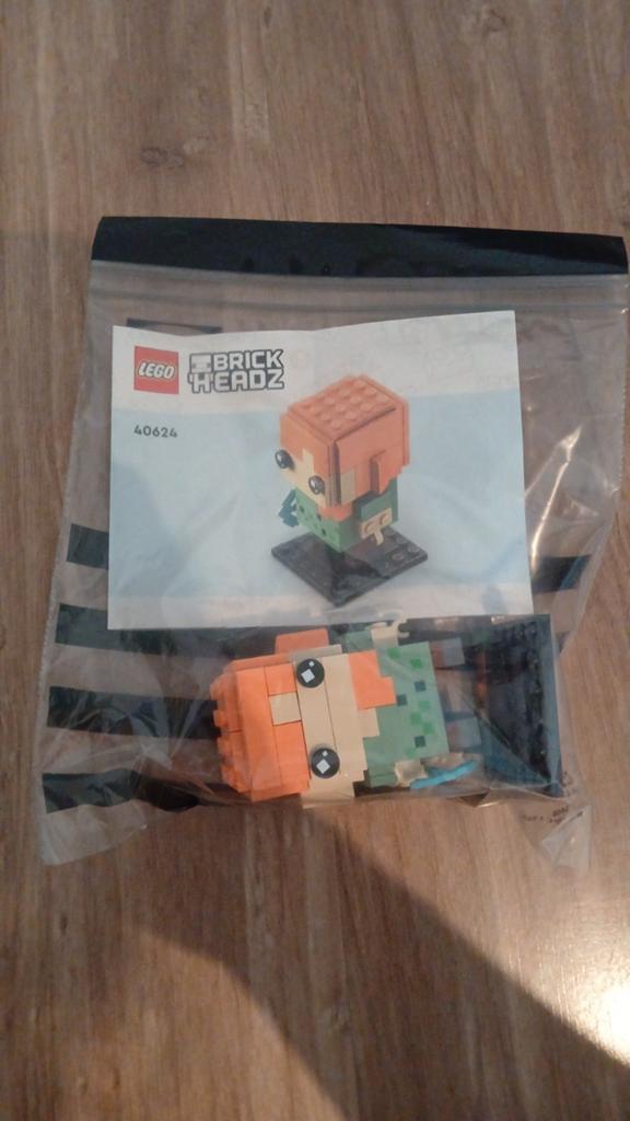 LEGO BrickHeadz 40624 Alex Minecraft, Ophalen of Verzenden, Zo goed als nieuw, Overige merken