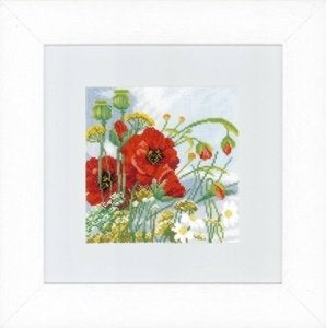 Borduurpakket Poppies pn0147506, Geen, Geen, Nieuw, Ophalen of Verzenden