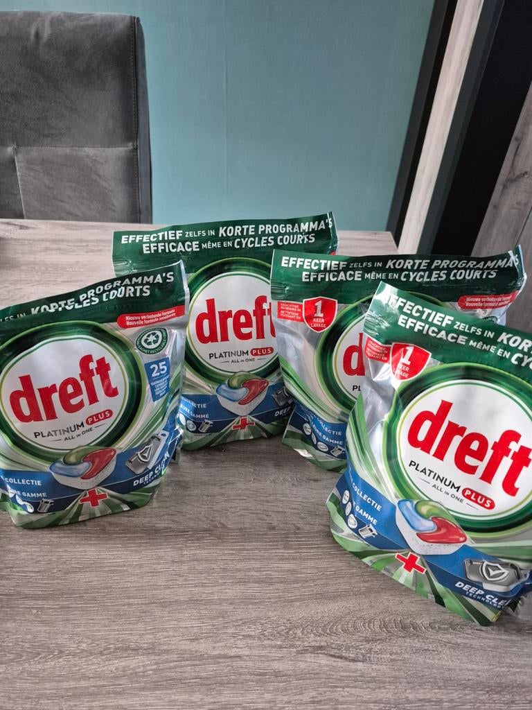 Dreft vaatwastabletten, Ophalen