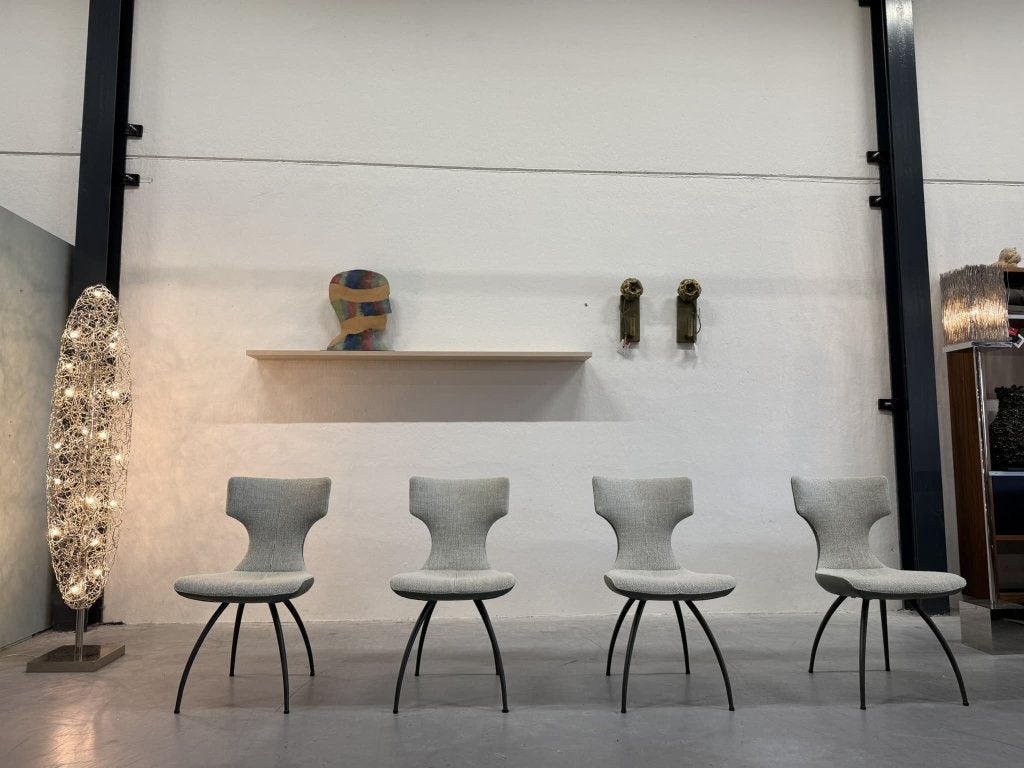 4 Nieuw Leolux Callas eetkamerstoel stof leer design stoel, Leolux, Overige kleuren, Info@leolux.nl, Nieuw