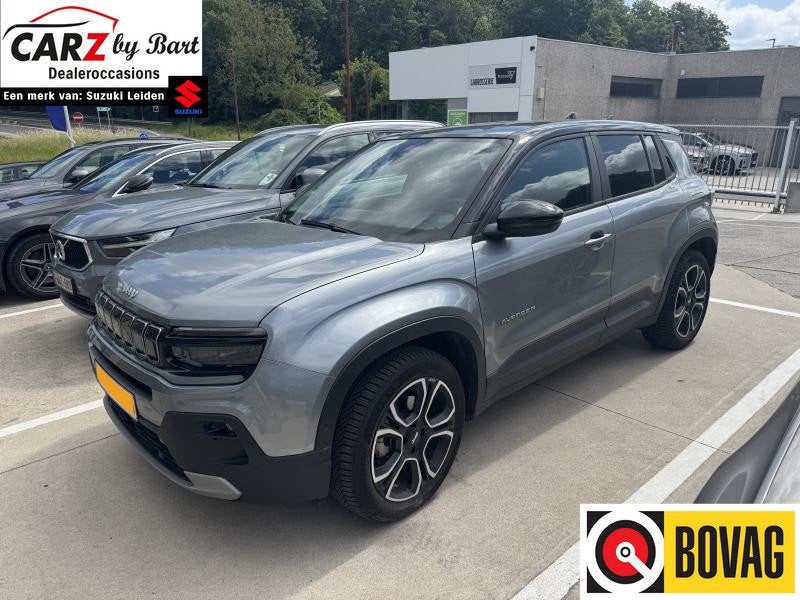 Jeep Avenger 1ST EDITION 54 kWh Dodehoeksensoren | Elek. ach, Auto's, Stof, Gebruikt, Zwart, 156 pk