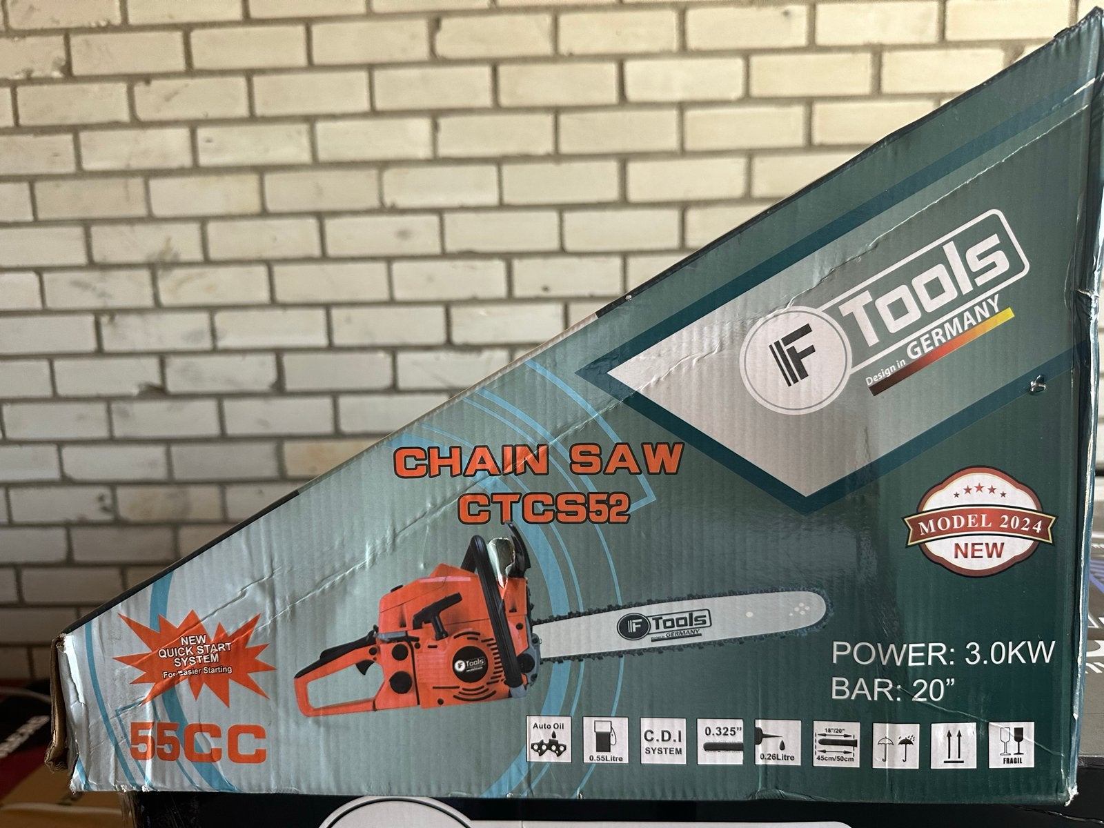 IF Tools Kettingzaag CTCS52 - Nieuw Model 2024, Doe-het-zelf en Verbouw, Gereedschap | Zaagmachines, Nieuw, Kettingzaag, 1200 watt of meer