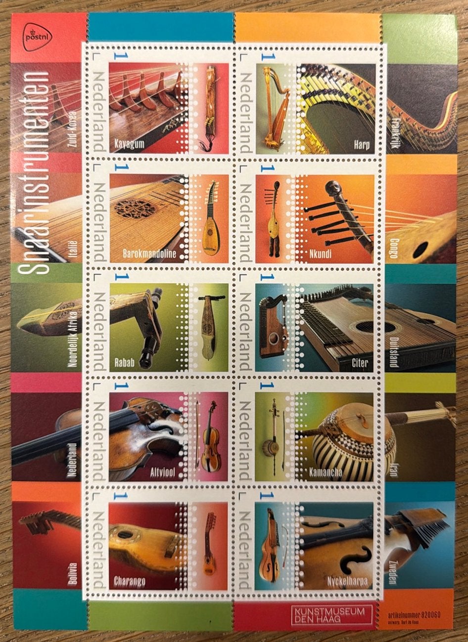 Postzegels pf. Snaarinstrumenten, Ophalen of Verzenden, Na 1940, Postfris