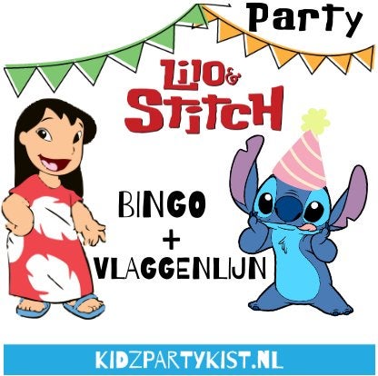 Lilo en Stitch Bingo en vlaggenlijn, Kinderen en Baby's, Ophalen, Nieuw
