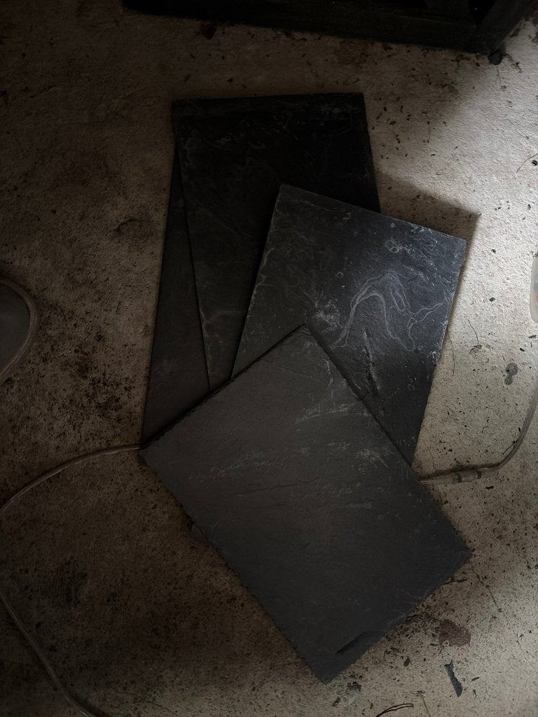 Leisteen 20  35 cm – ca. 80 - 100 stuks, Doe-het-zelf en Verbouw, Platen en Panelen, Ophalen, Zo goed als nieuw, Overige materialen