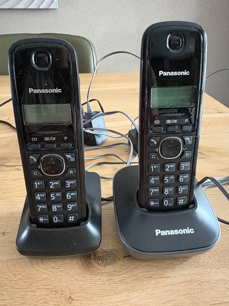 Panasonic vaste telefoonset KX-TG1611NL - Compleet, Telecommunicatie, Ophalen of Verzenden, Gebruikt, 2 handsets