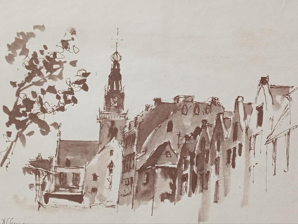 Alkmaar print, Antiek en Kunst, Ophalen of Verzenden