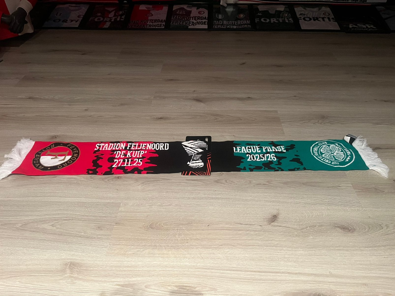 Sjaal Europa league Feye - Celtic, Ophalen of Verzenden, Nieuw, Feyenoord, Vaantje of Sjaal