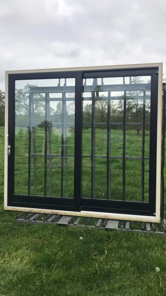 Schuifpui, Doe-het-zelf en Verbouw, Glas en Ramen, Ophalen of Verzenden, Zo goed als nieuw, 160 cm of meer, Glasplaat