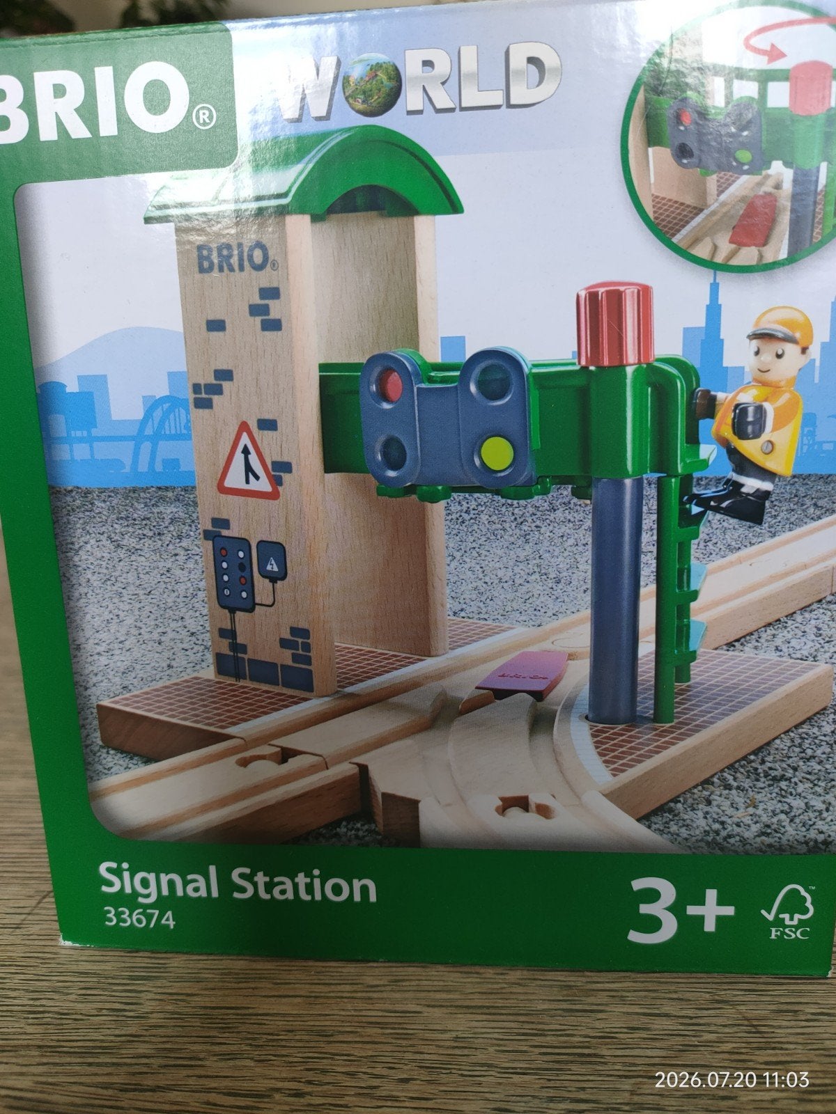 Brio World Signaal Station 33674 - Zonder poppetje, Ophalen of Verzenden, Gebruikt, Overige typen