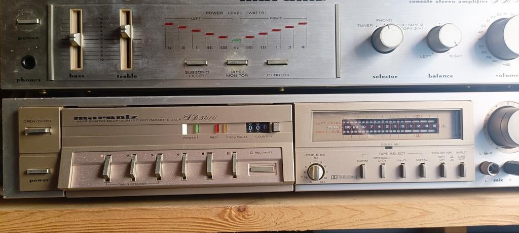 Vintage Marantz Stereo Set: Versterker, Tuner & Cassettedeck, Audio, Tv en Foto, Cassettedecks, Enkel, Marantz, Tape counter, Ophalen